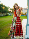 NAZISH MIRROR WORK LEHENGA CHOLI