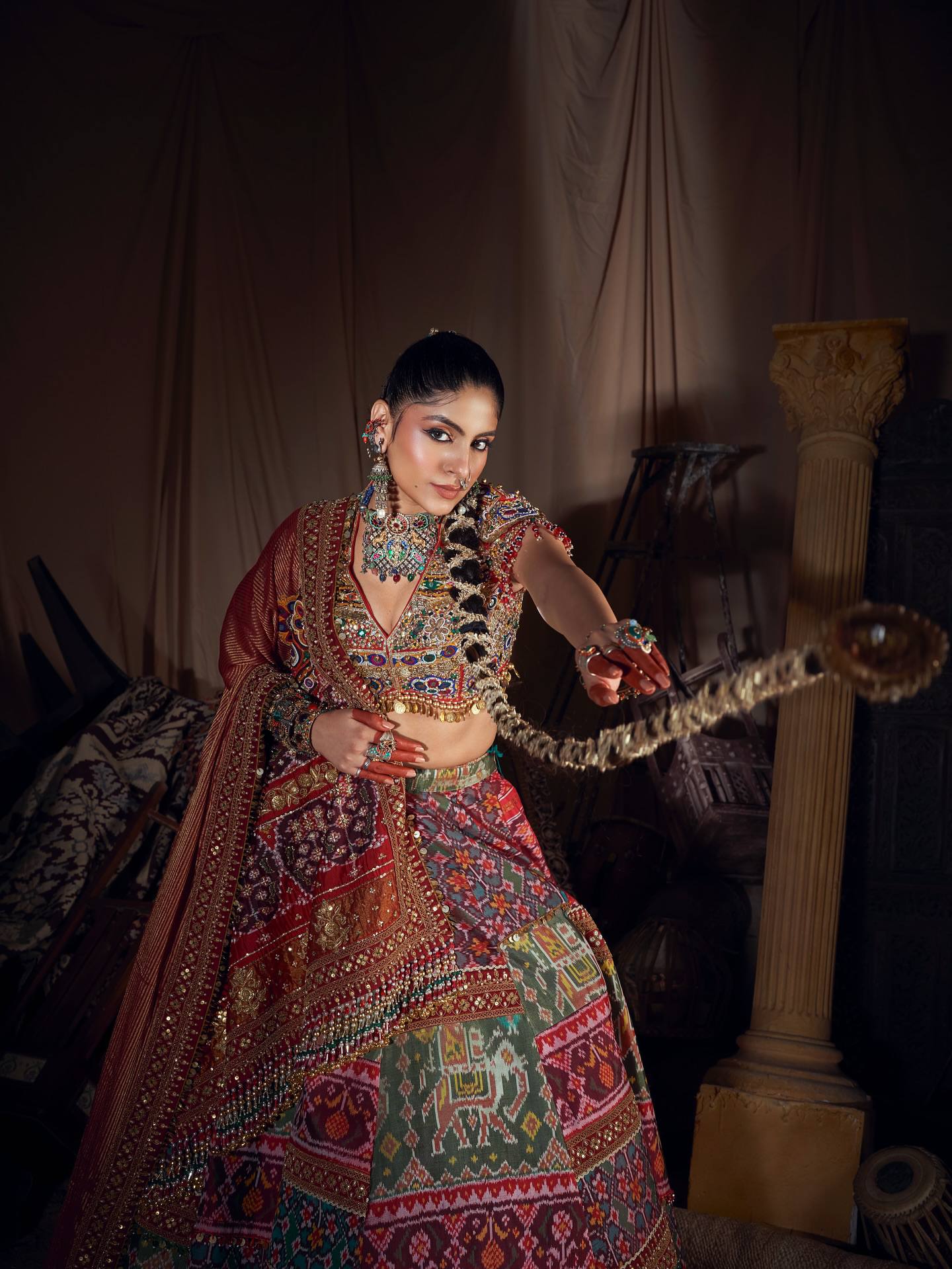 Ritambari Mirror Work Lehenga Choli
