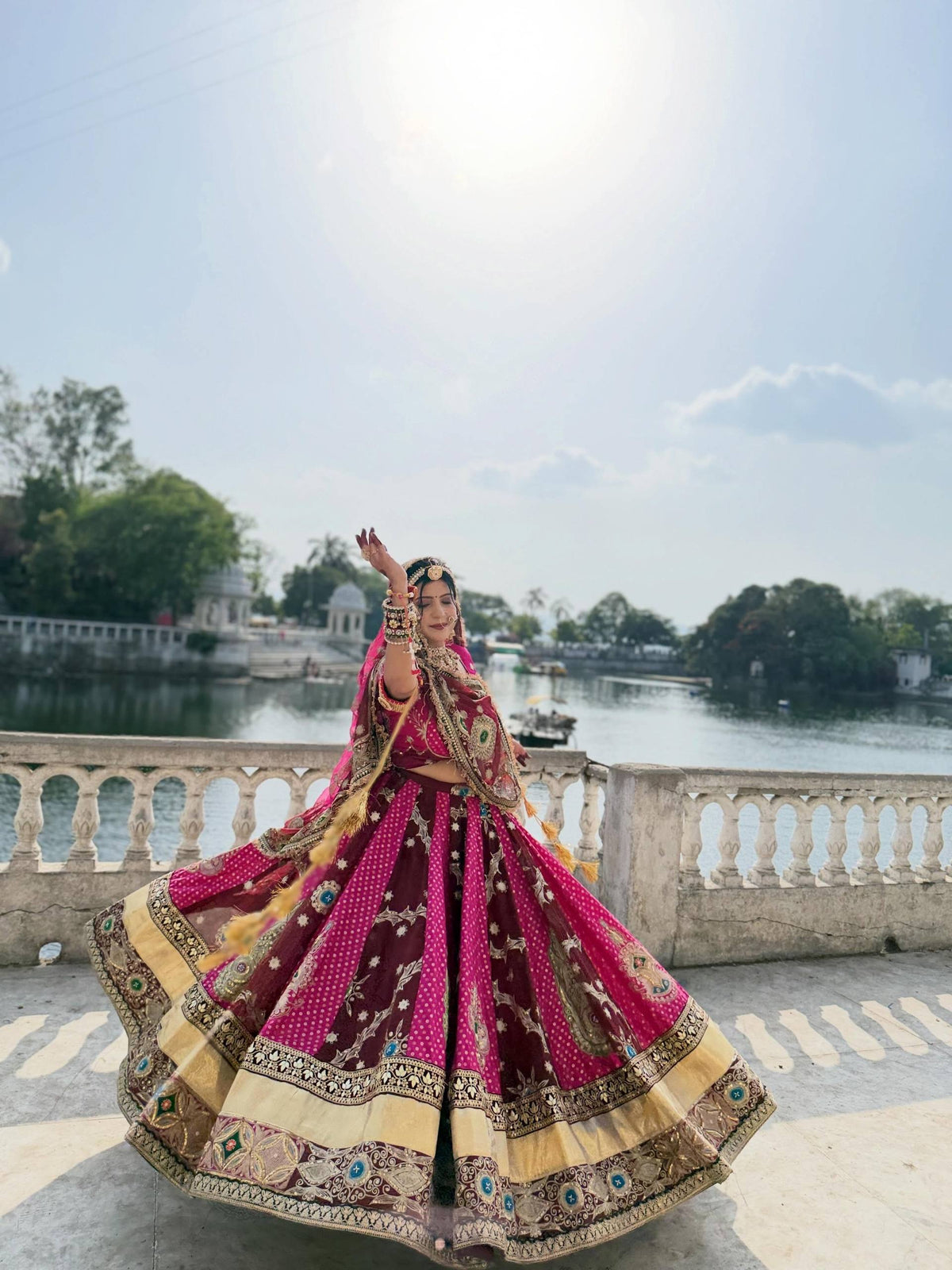 Adaa Mirror Work Lehenga Choli