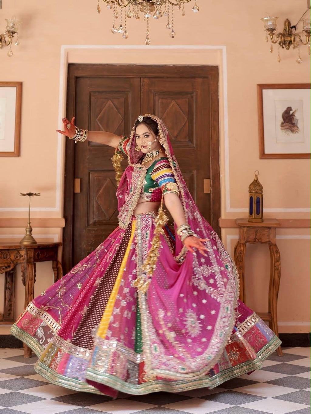 Roopika Mirror Work Lehenga Choli