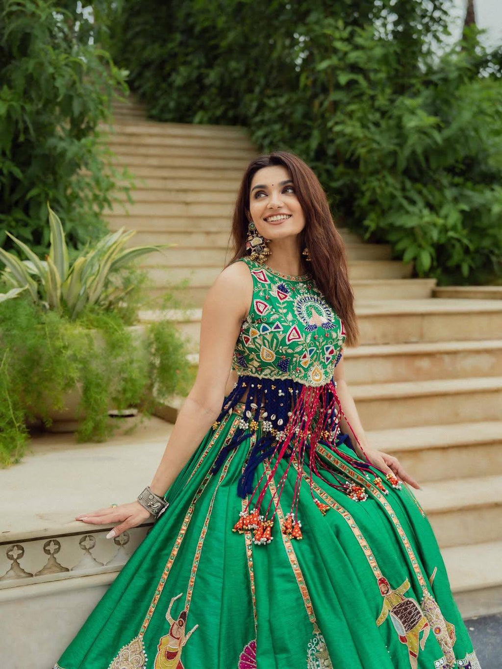 Sagnika Mirror Work Lehenga Choli