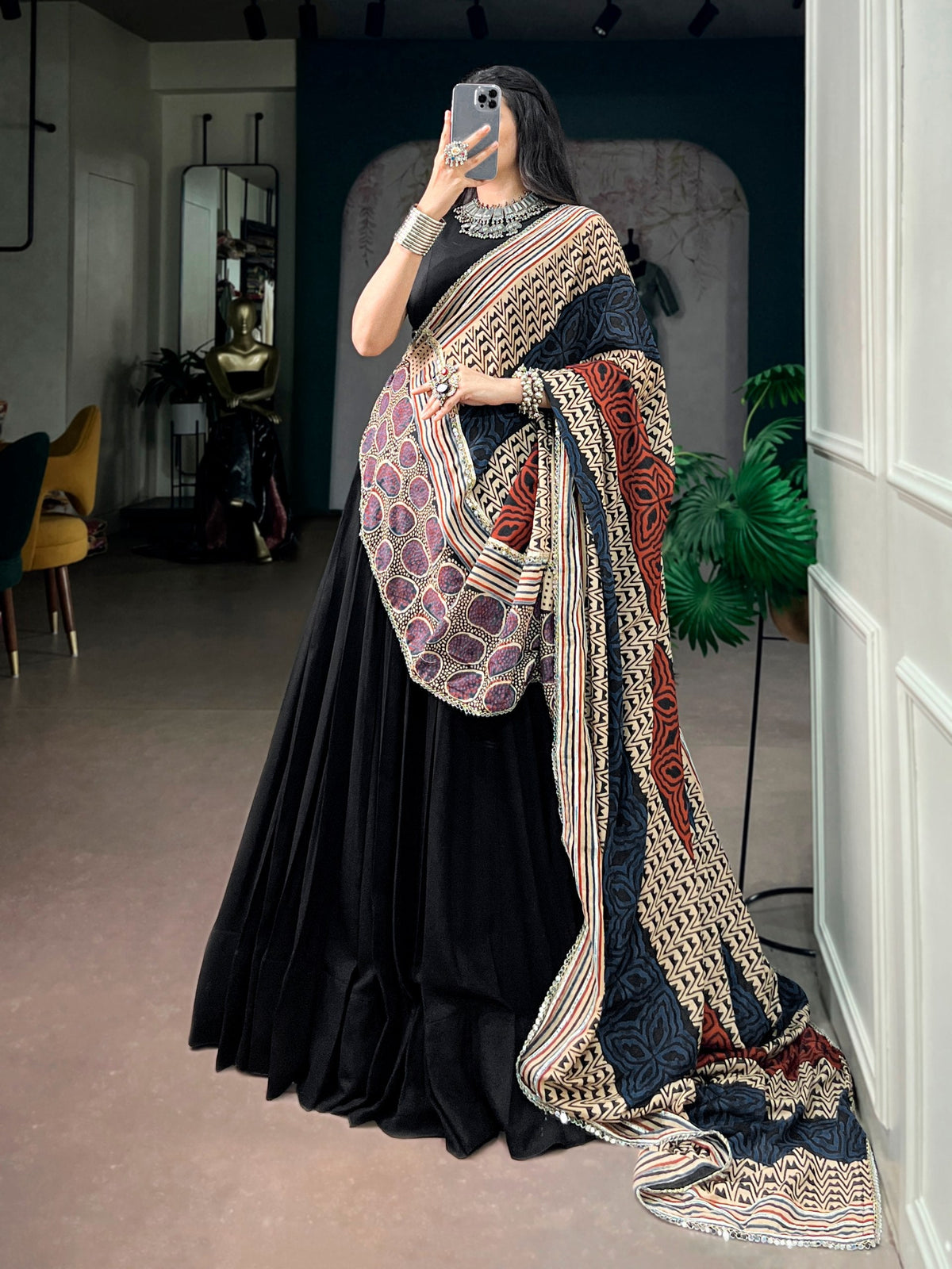 Ishita Rayon Mirror Lace Lehenga Choli