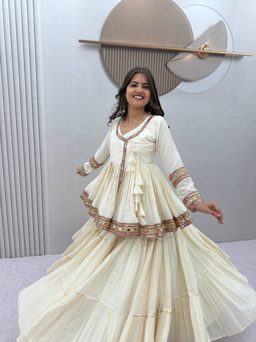 Vaanya Pure Cotton Gamthi Lehenga Choli