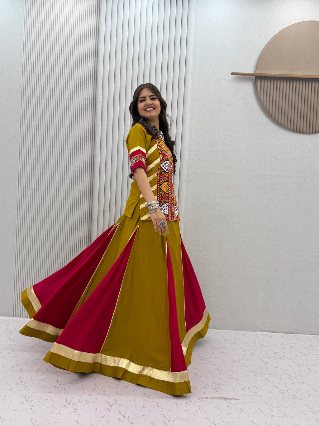 Zivika Pure Cotton Kediyu Lehenga Choli