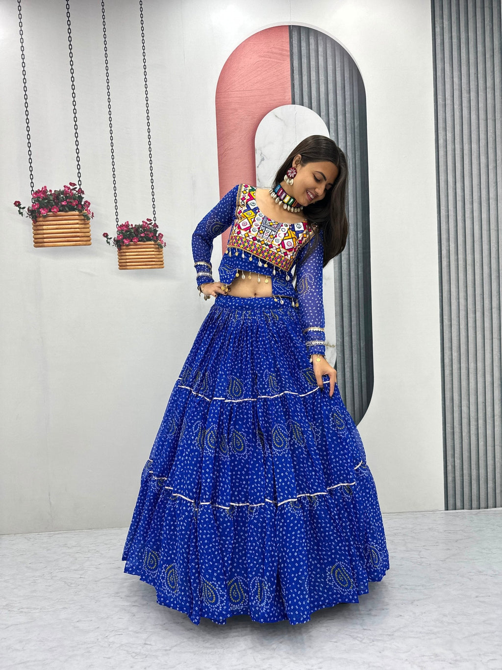 Tanishka Pure Fox Georgette Kodi Work Lehenga Choli