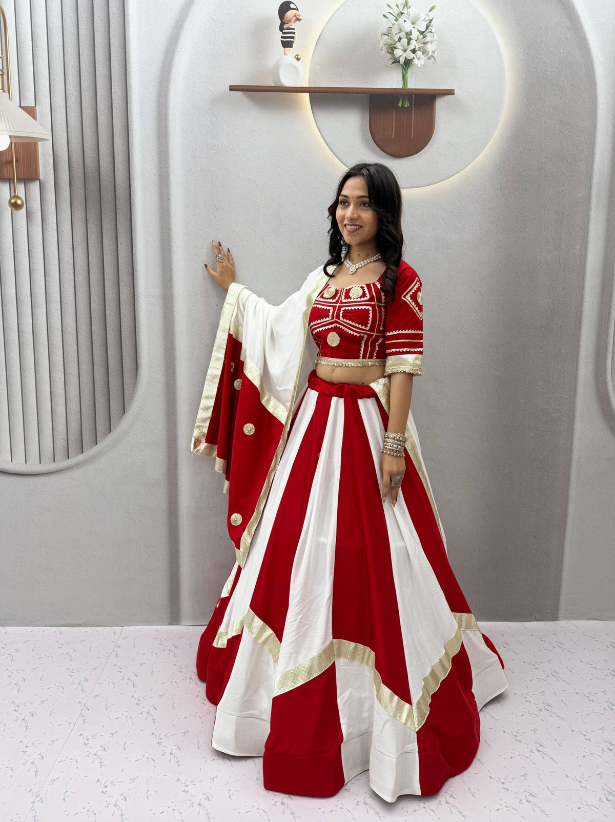 Varnika Pure Cotton Gota Patti Lehenga Choli