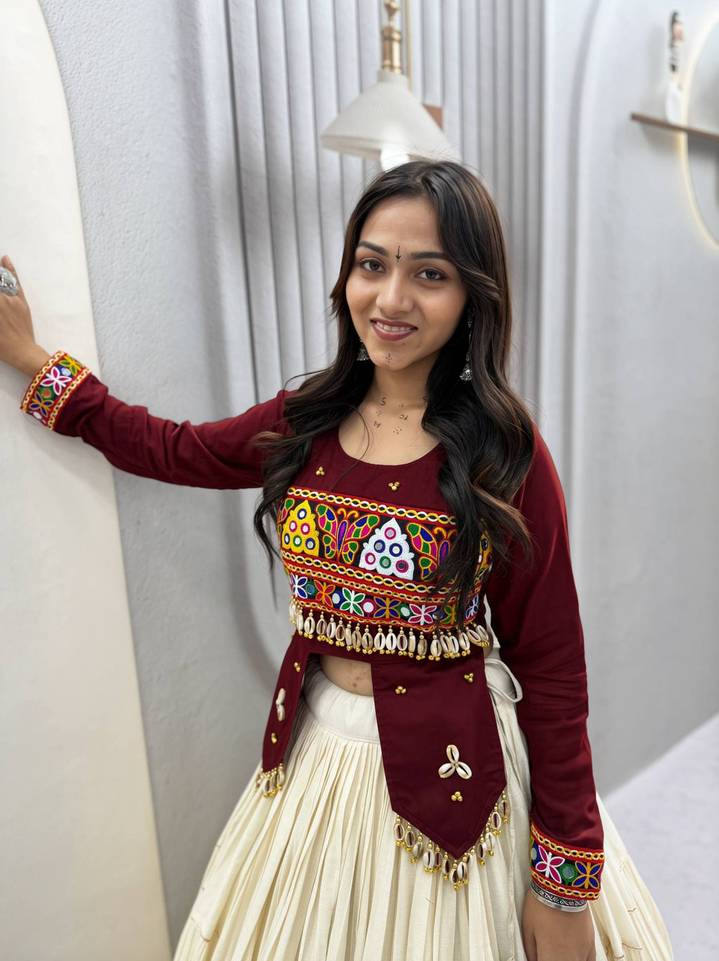 Kavyaanshi Pure Cotton Kodi Gamthi Lehenga Choli