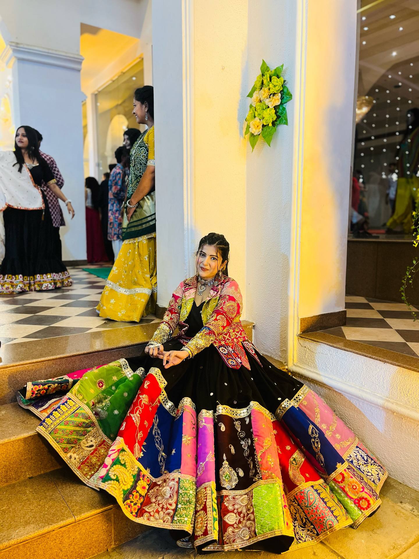 FREYA MIRROR WORK LEHENGA WITH KOTI