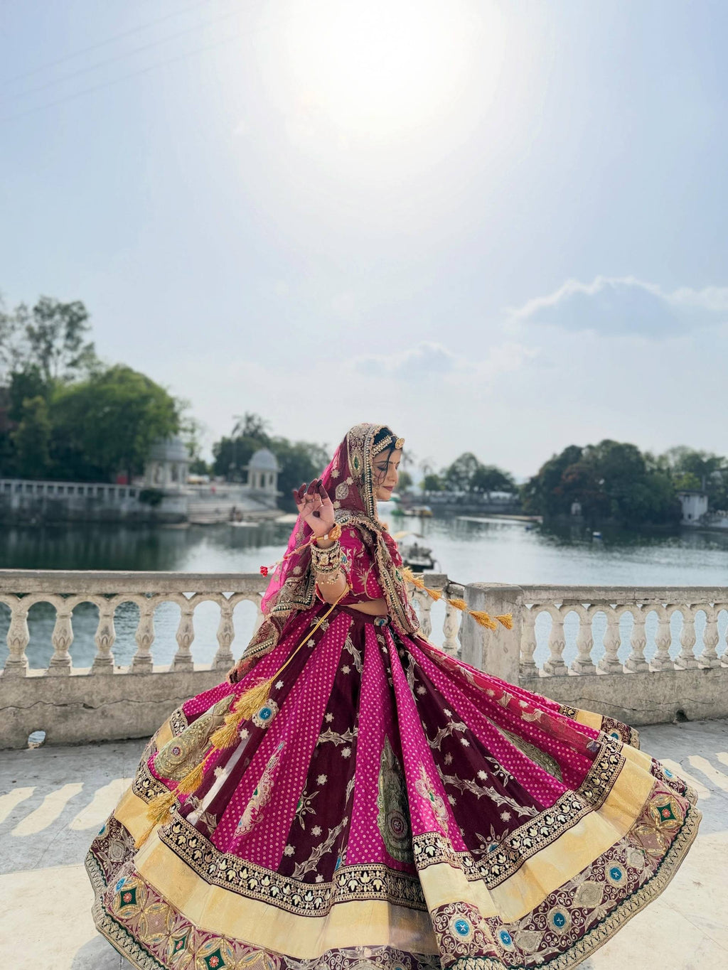 Adaa Mirror Work Lehenga Choli