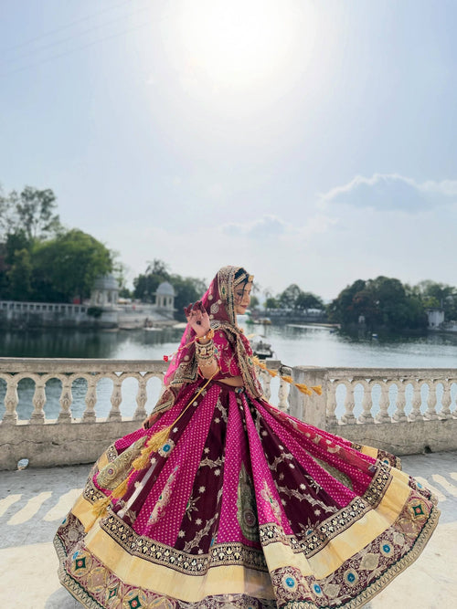 Adaa Mirror Work Lehenga Choli