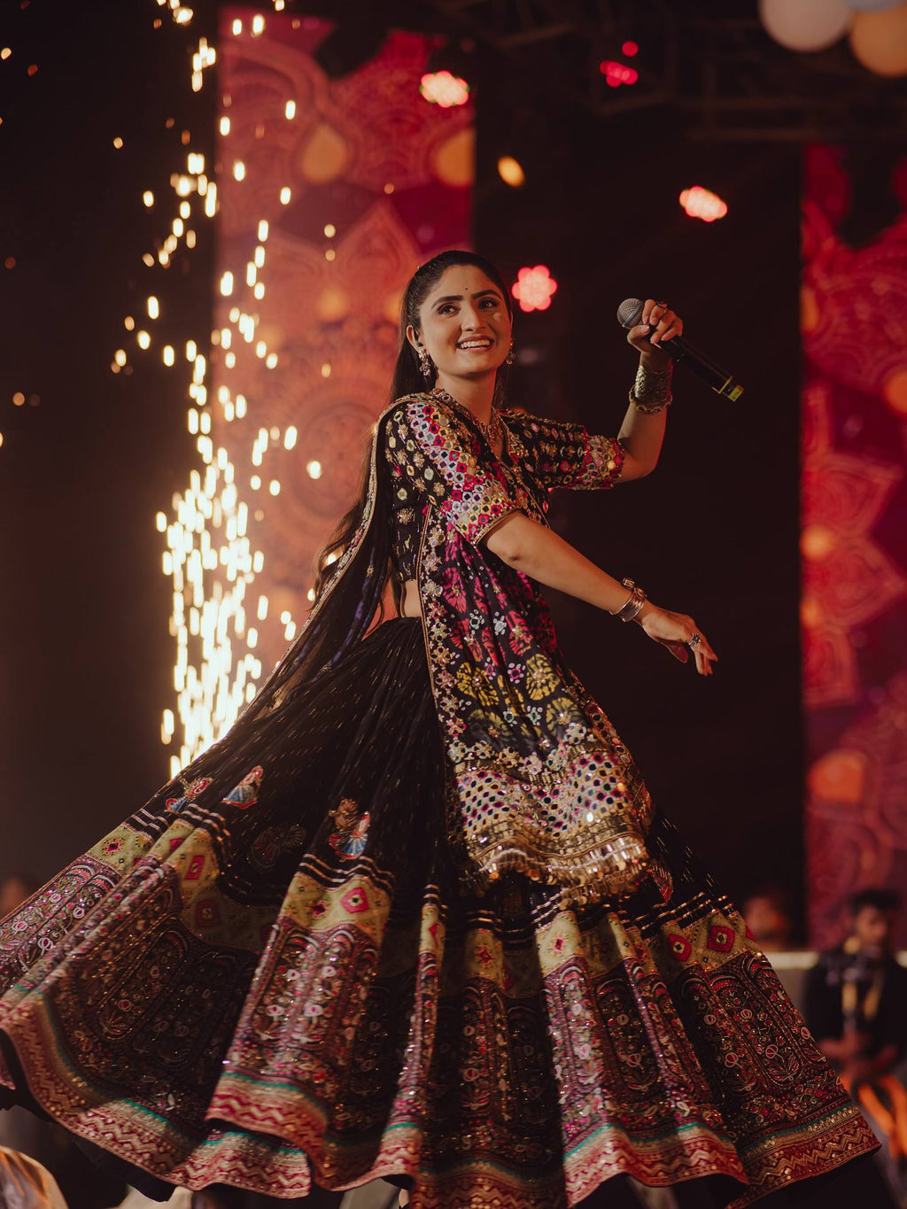 Nyraani Mirror Work Lehenga Choli