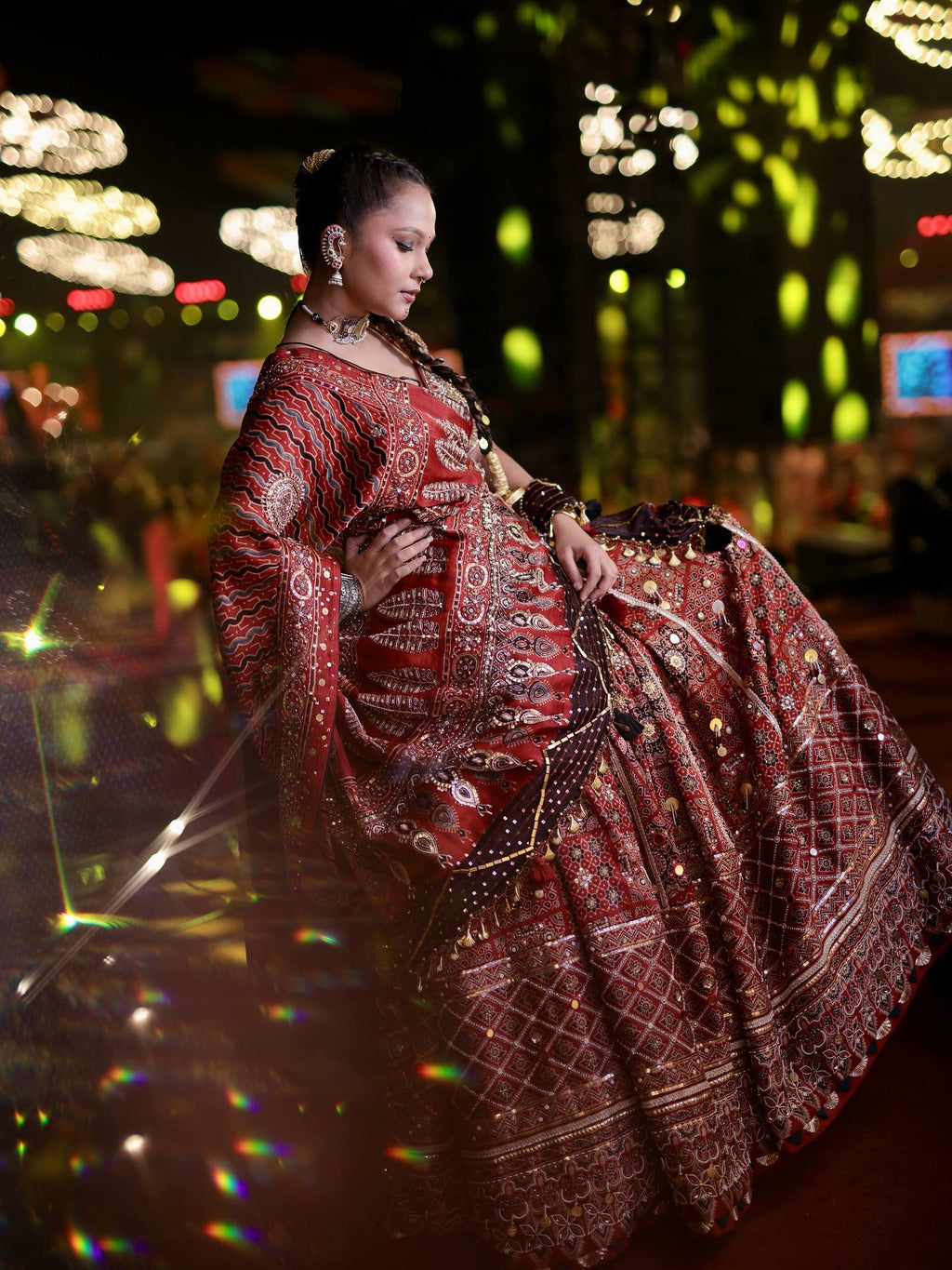 Rangqadam Mirror Work Lehenga Choli