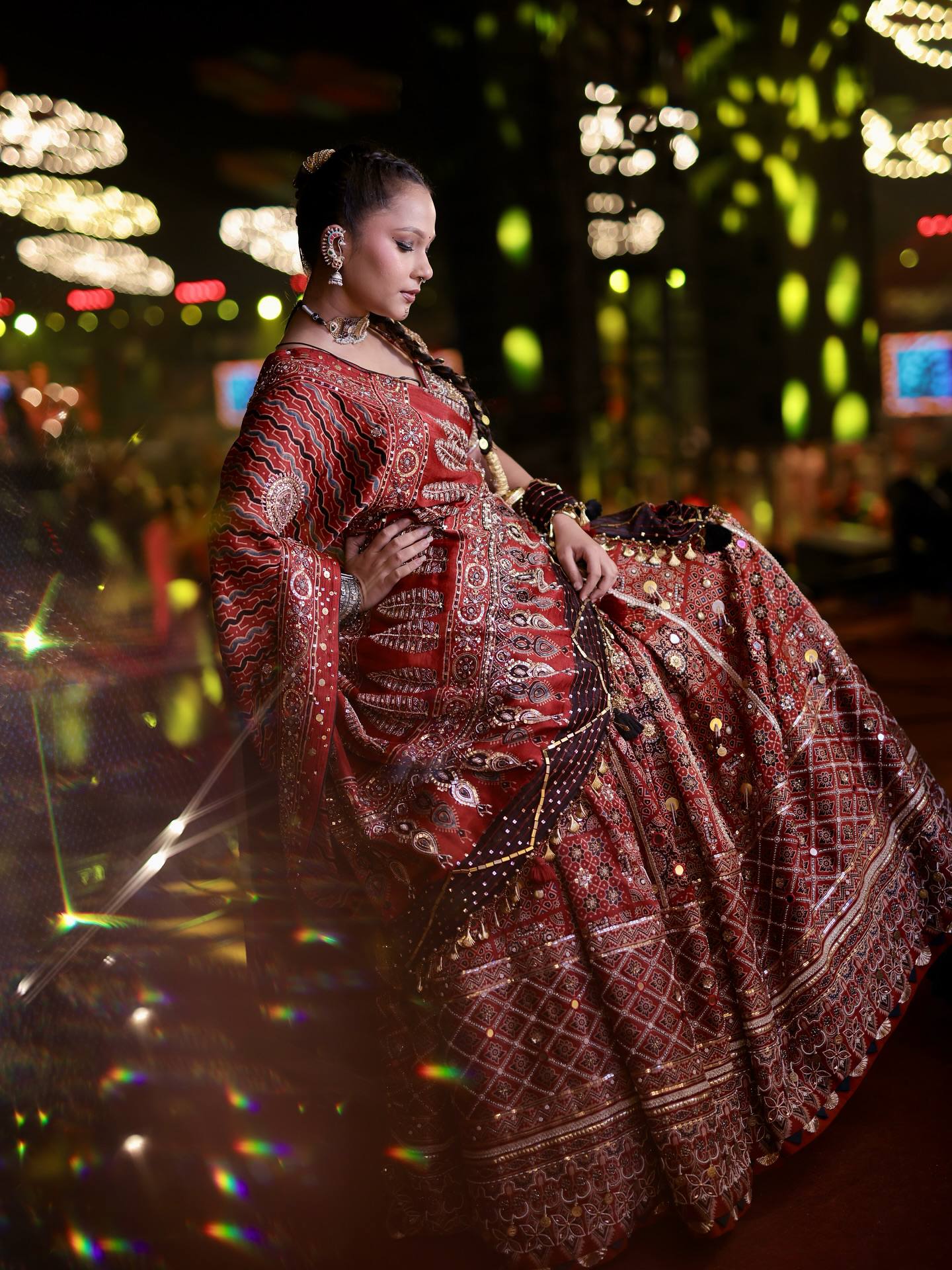 Rangqadam Mirror Work Lehenga Choli