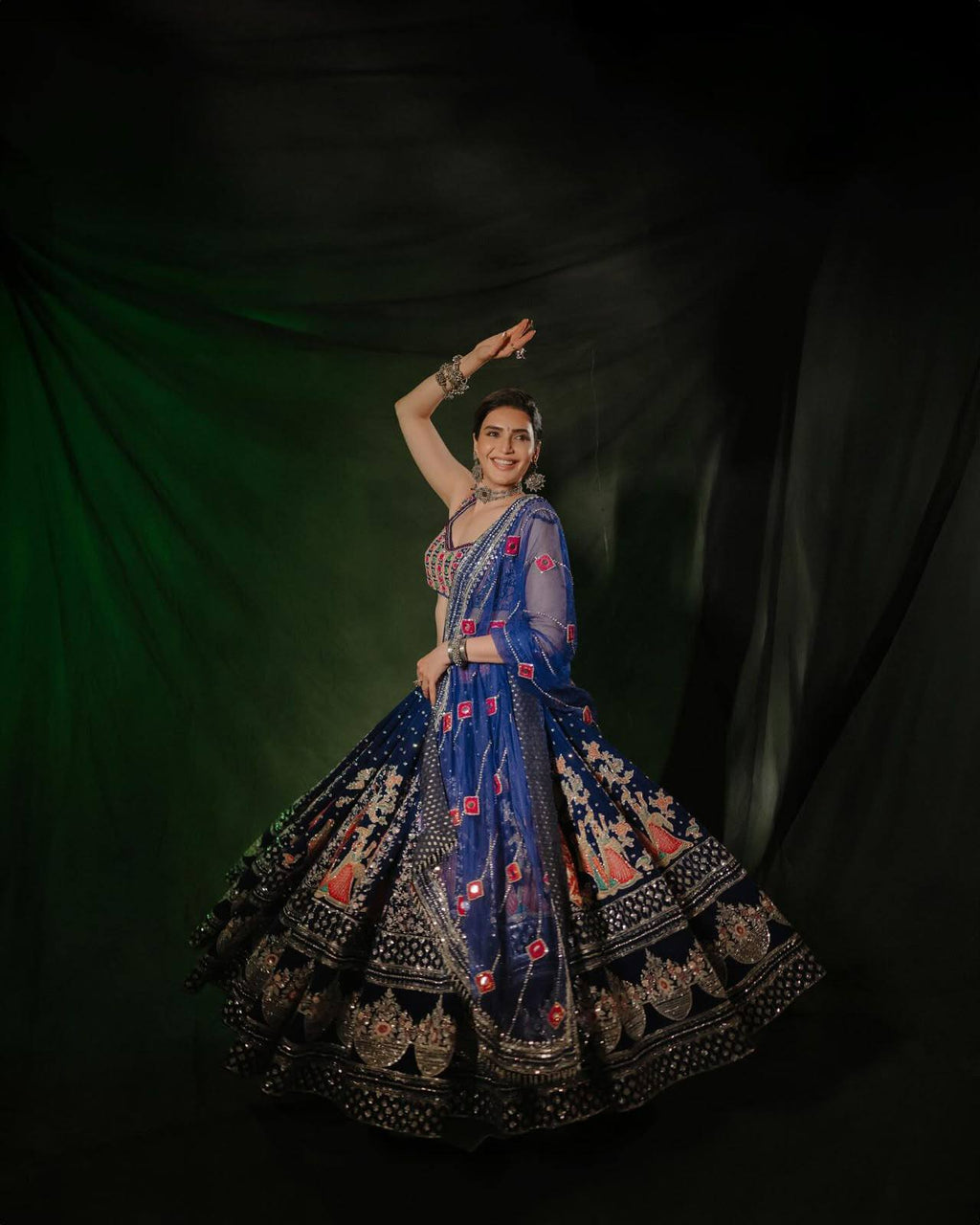 Navrooh Mirror Work Lehenga Choli