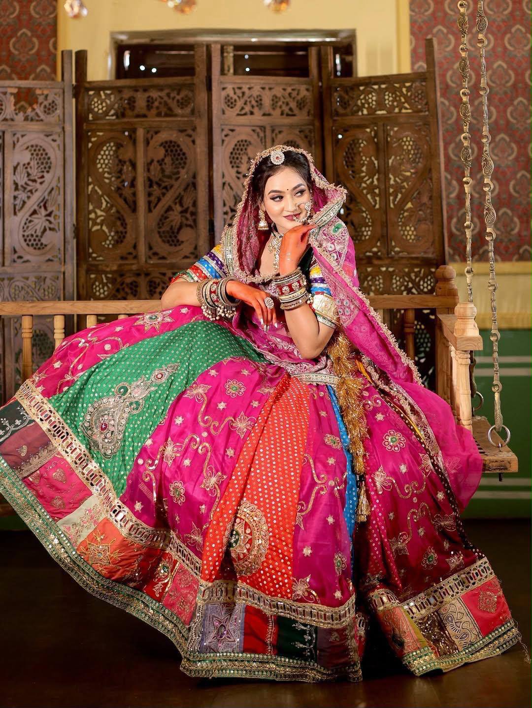 Roopika Mirror Work Lehenga Choli