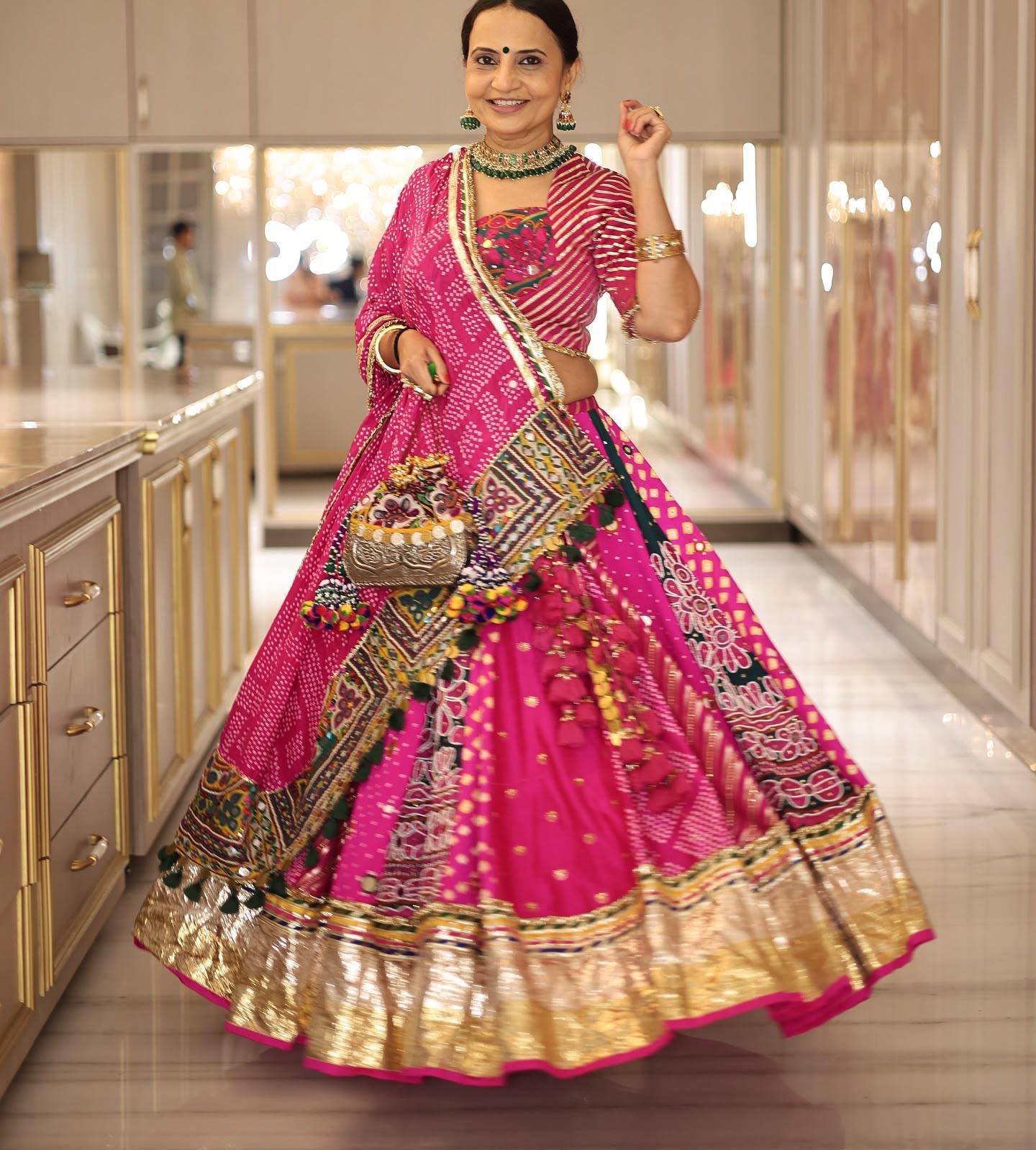 Hridya Mirror Work Lehenga Choli