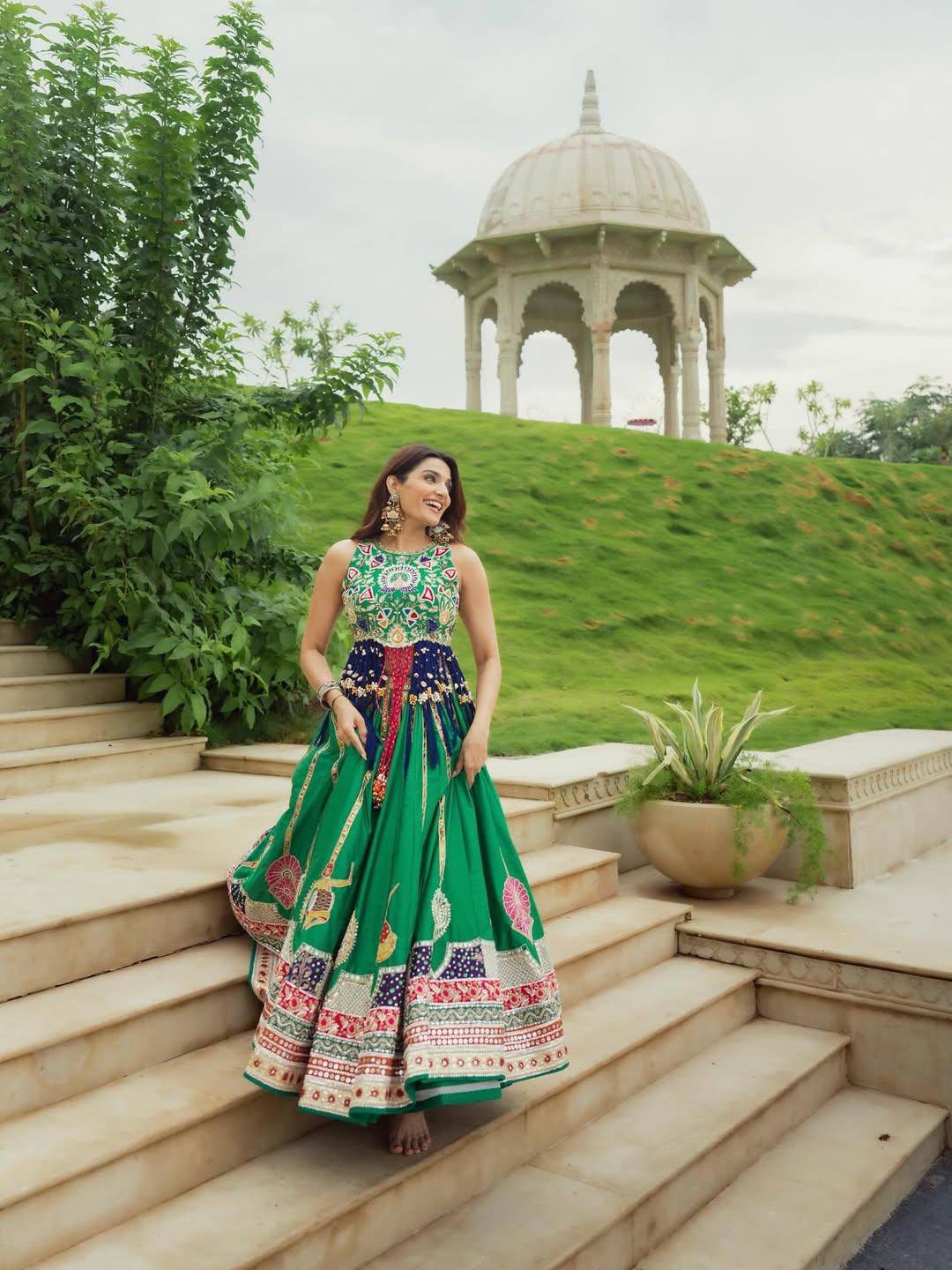 Sagnika Mirror Work Lehenga Choli