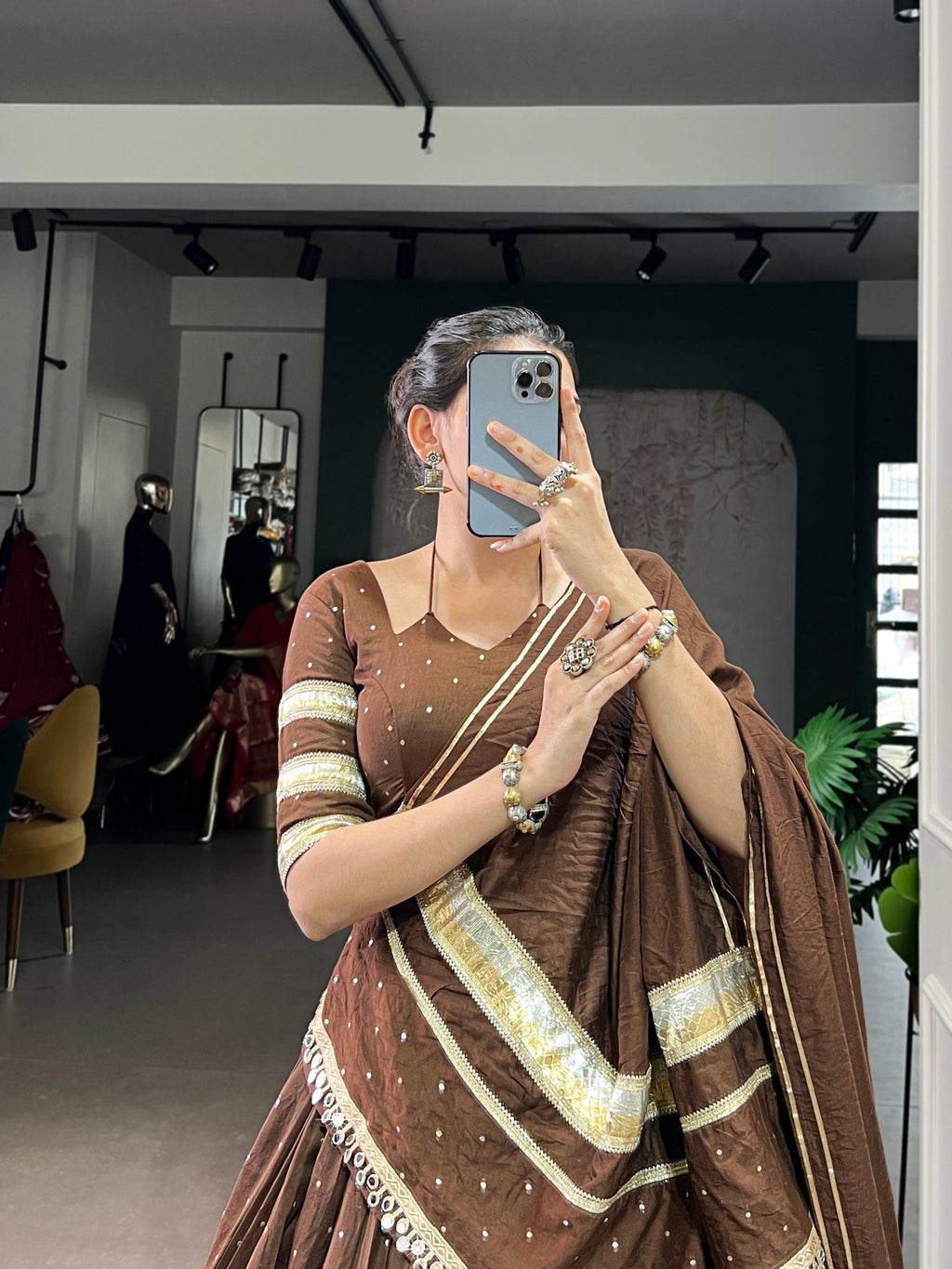 Kavya Pure Chanderi Zari Weaving Lehenga Choli
