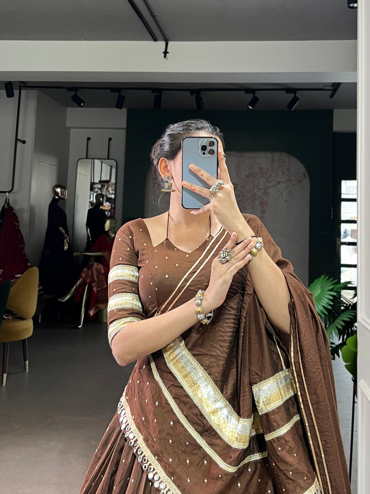 Kavya Pure Chanderi Zari Weaving Lehenga Choli