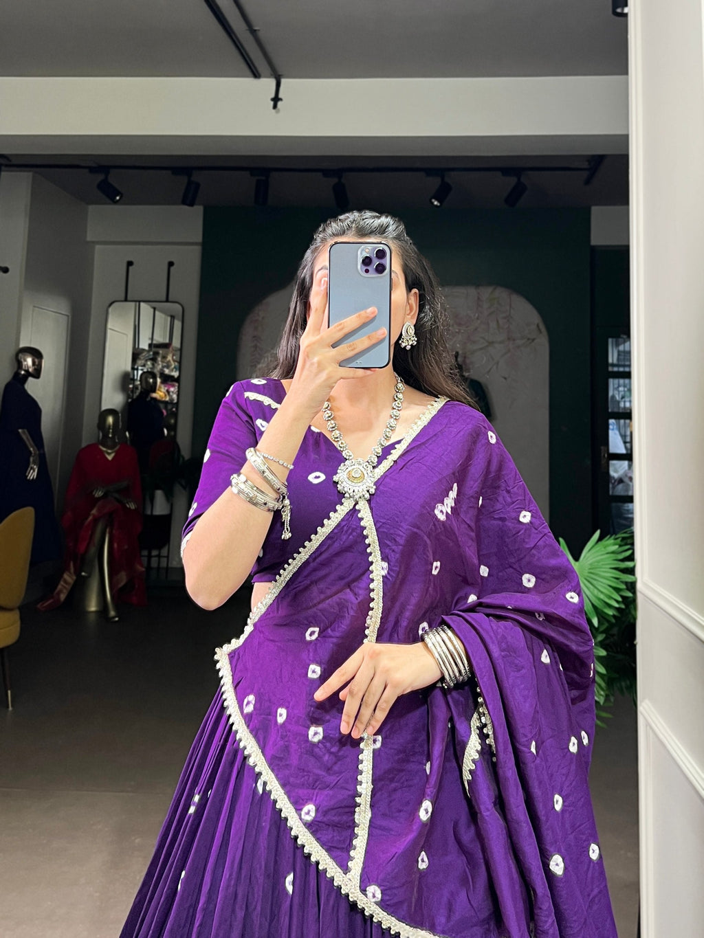 Radhika Pure Chanderi Bandhej Lehenga Choli