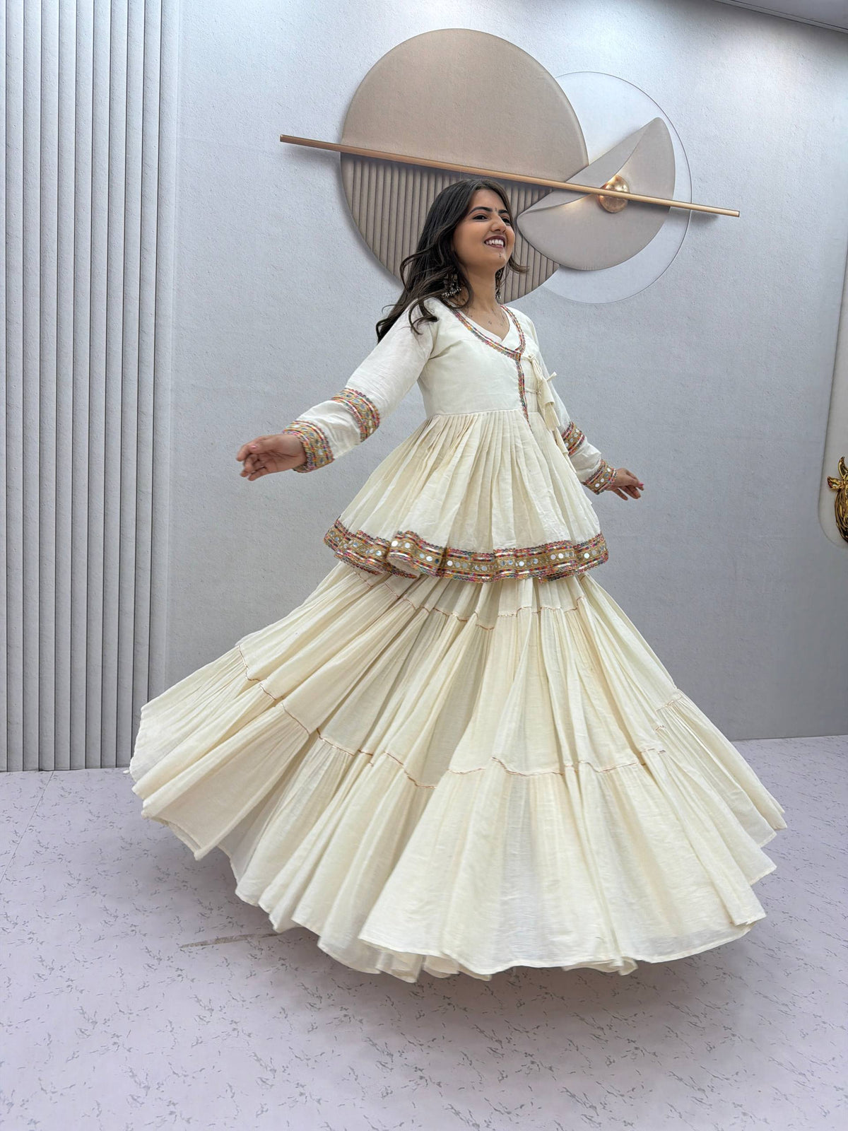 Vaanya Pure Cotton Gamthi Lehenga Choli