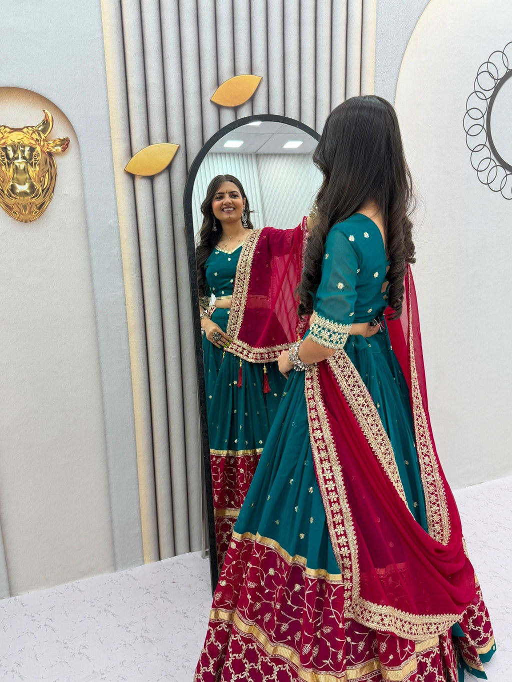 Inayaara Fox Georgette Embroidery Sequence Lehenga Choli