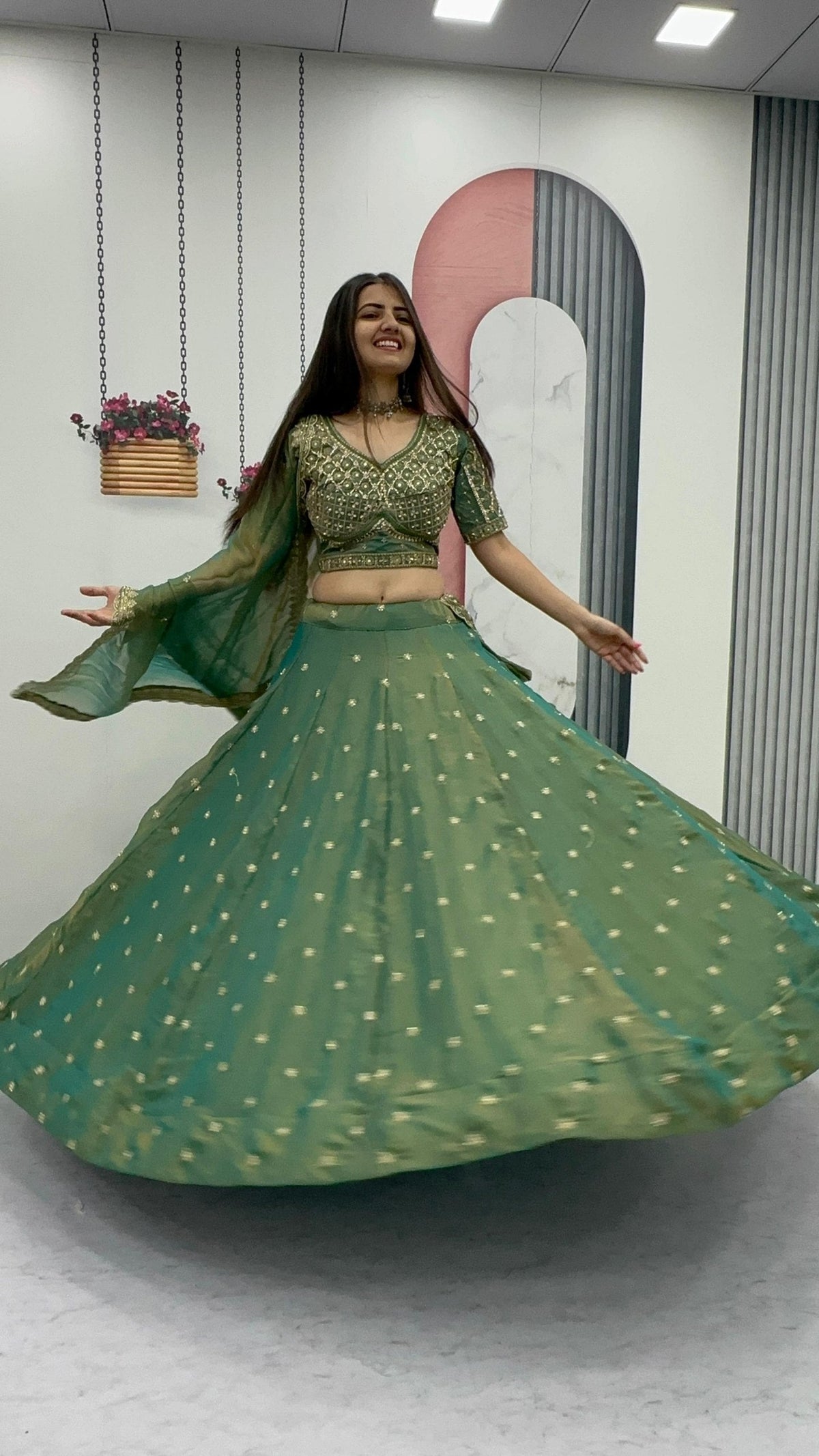 Tanvika Mosh Heavy Embroidery Lehenga Choli