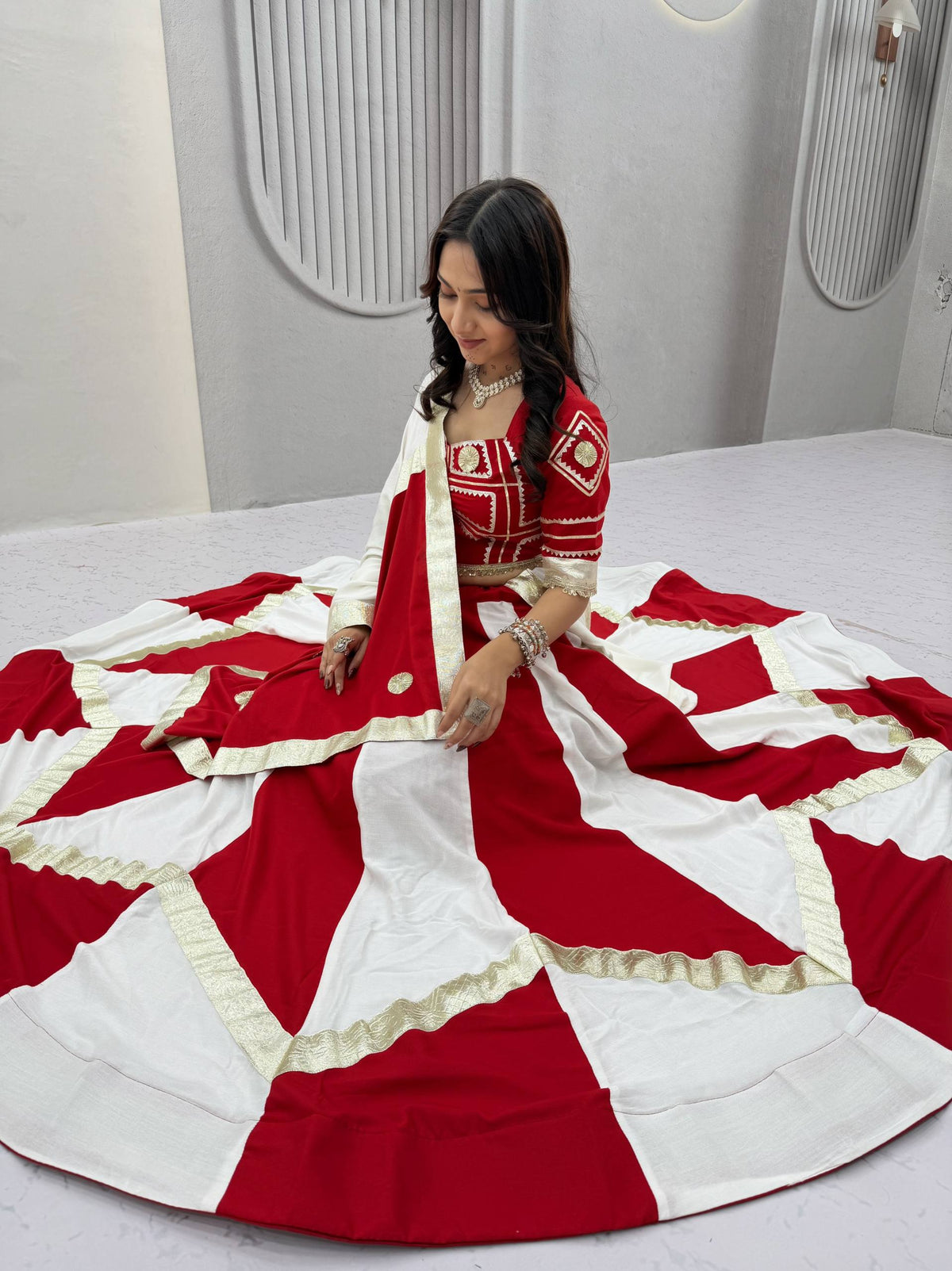 Varnika Pure Cotton Gota Patti Lehenga Choli