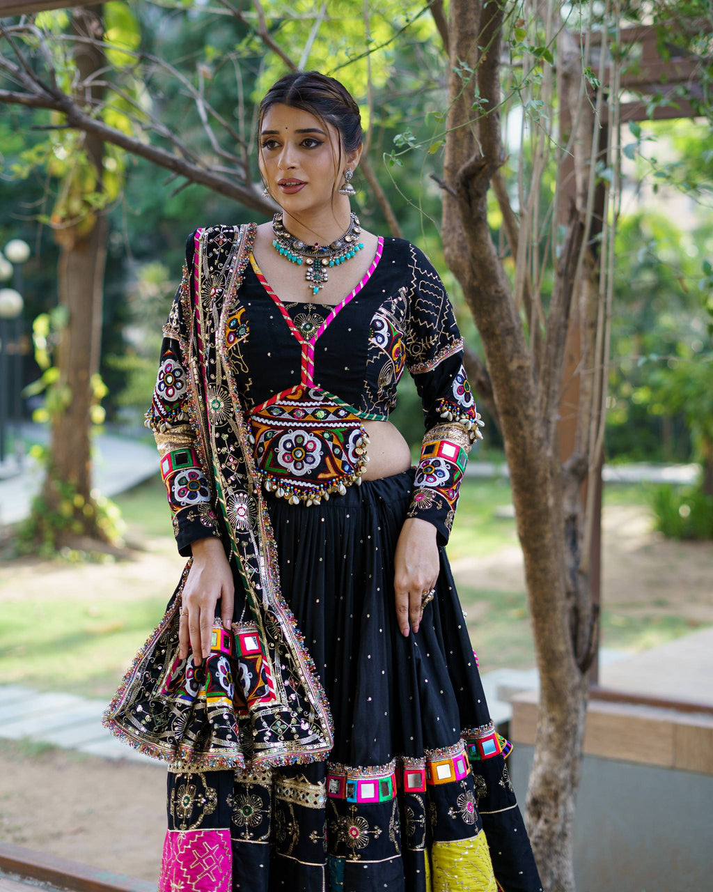 Raasnika MIRROR WORK LEHENGA CHOLI
