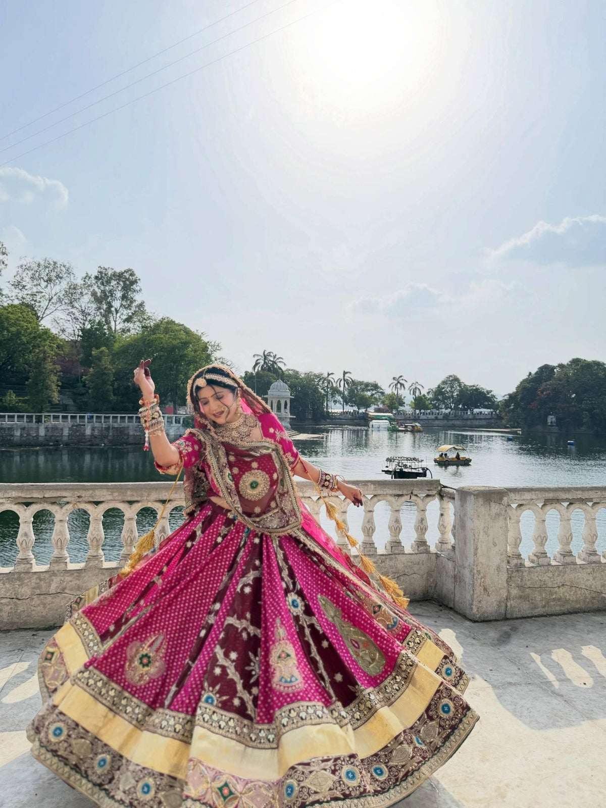 Adaa Mirror Work Lehenga Choli