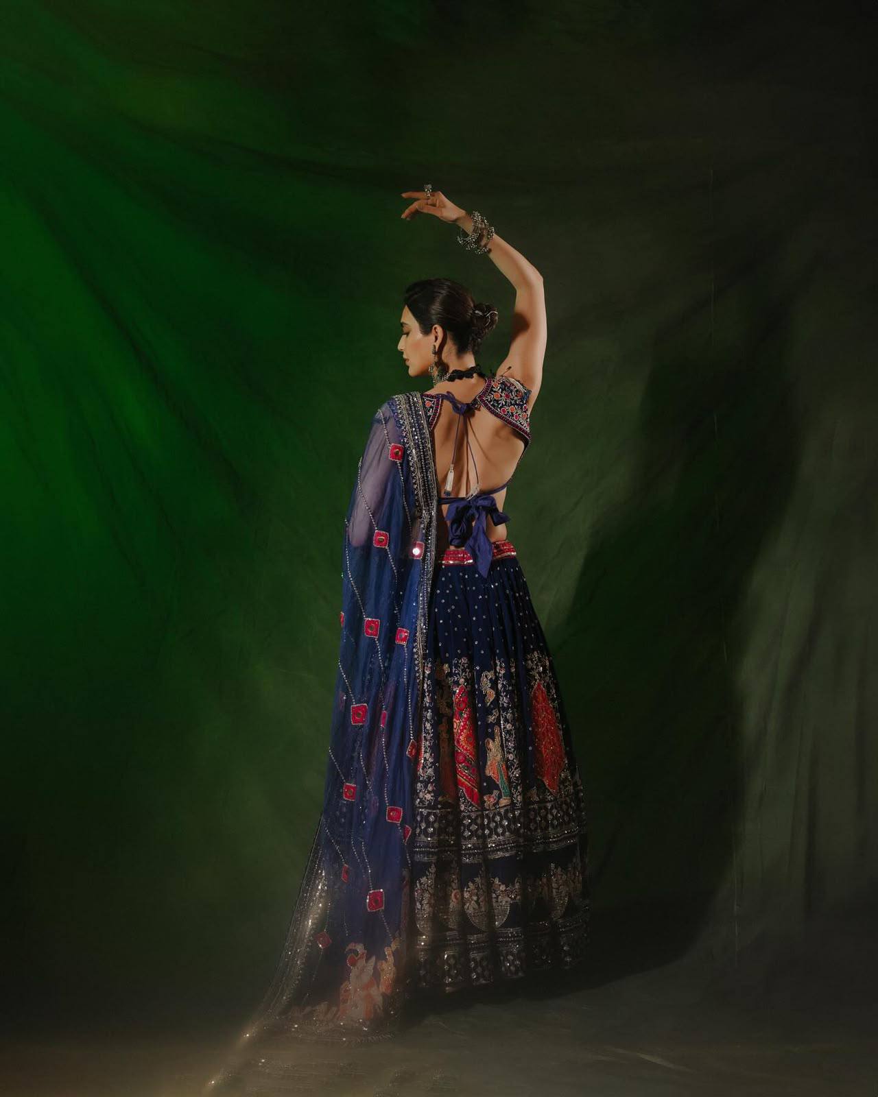 Navrooh Mirror Work Lehenga Choli